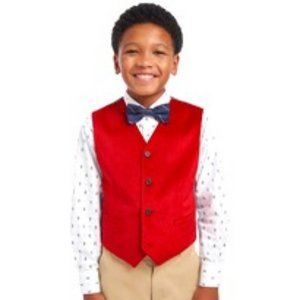 Tommy Hilfiger's Holiday Velvet Vest - Size: L/G